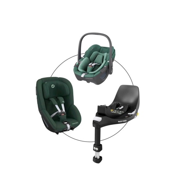 Babyschale Pebble 360 inkl. Kindersitz Pearl 360 und Isofix-Basis FamilyFix 360