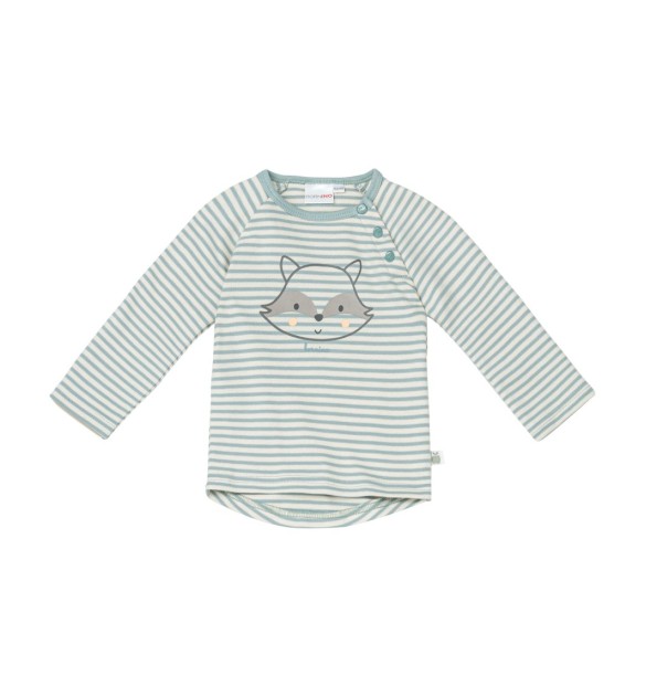 Raglanshirt langarm Ringel Waschbär