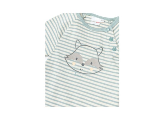 Raglanshirt langarm Ringel Waschbär