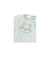 Raglanshirt langarm Ringel Waschbär