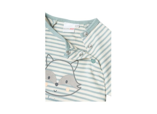 Raglanshirt langarm Ringel Waschbär