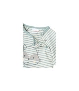 Raglanshirt langarm Ringel Waschbär