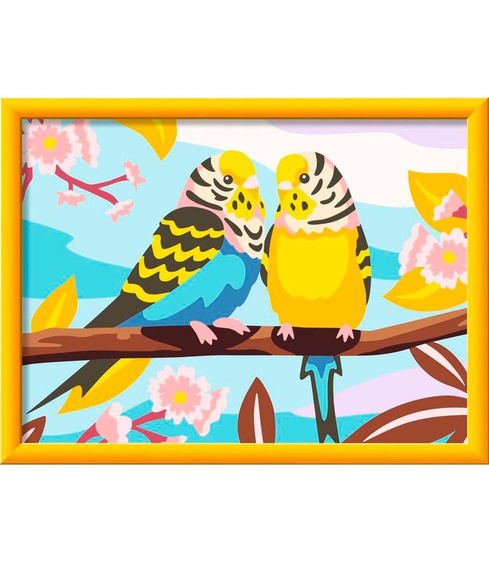 Bunte Wellensittiche