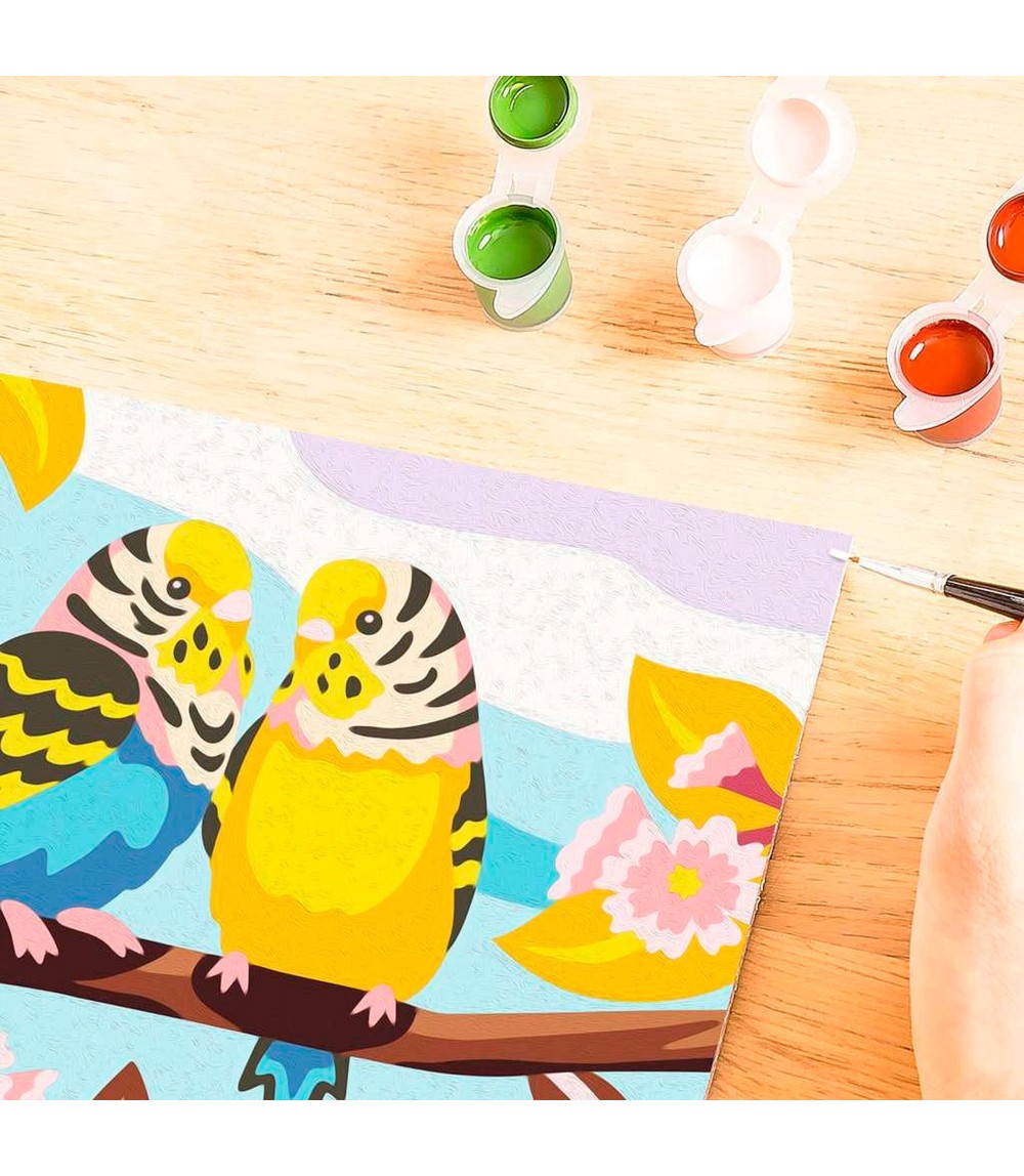 Bunte Wellensittiche