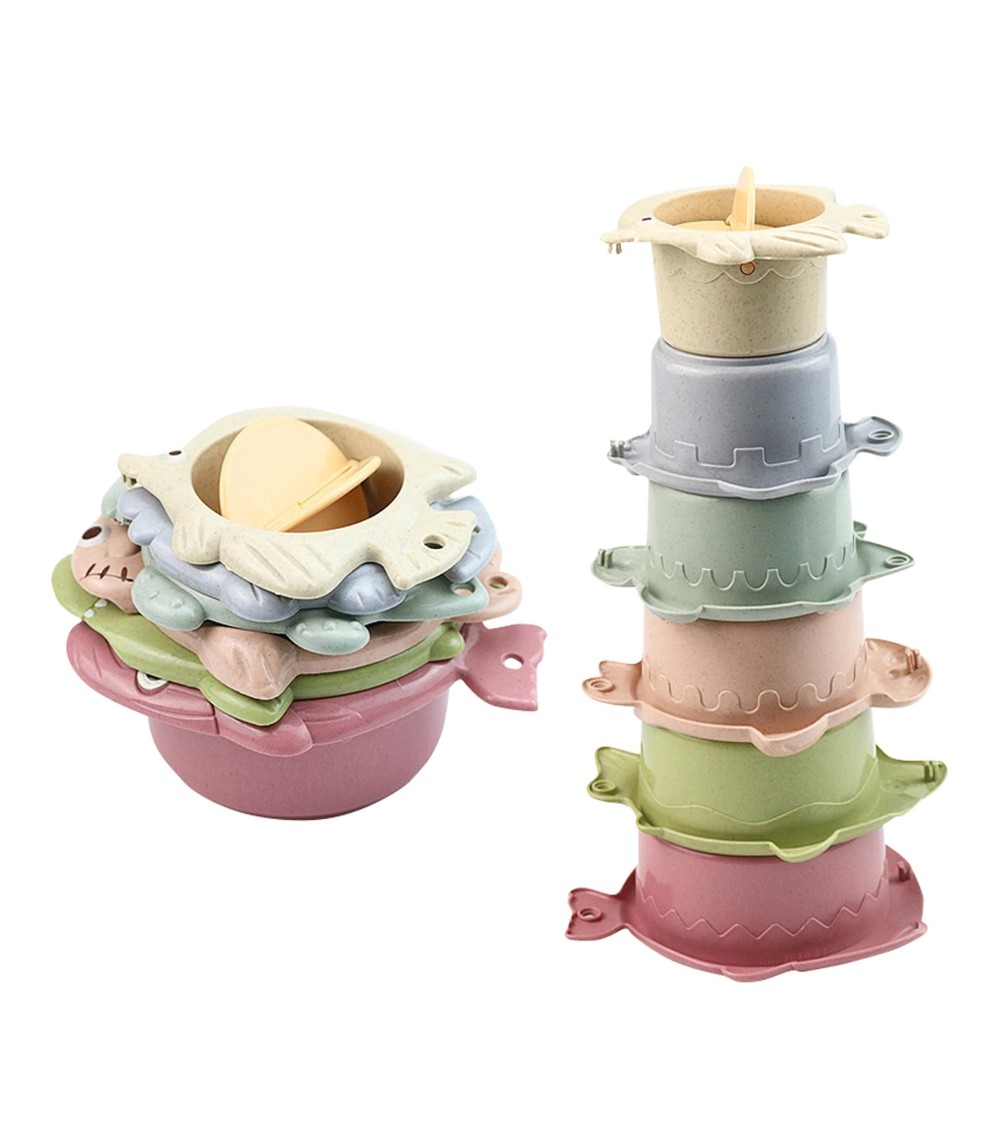 Badespielzeug Stapelbecher