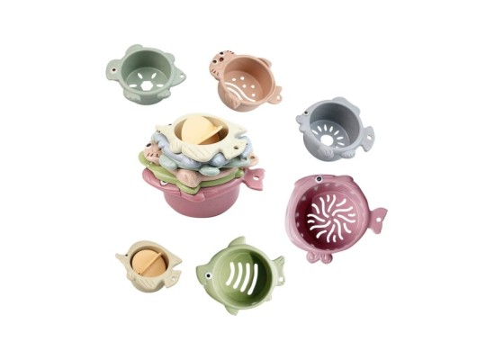 Badespielzeug Stapelbecher