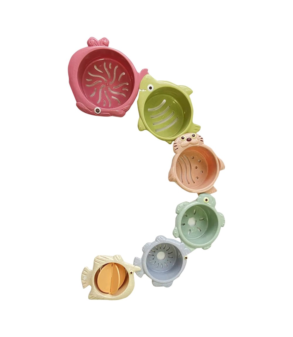 Badespielzeug Stapelbecher