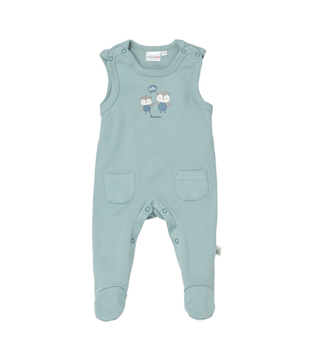 Strampler-Set 2-tlg. mit Shirt Eule Po-Applikation