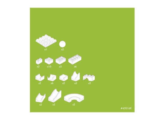 Kugelbahn Baukasten mini 45-tlg.