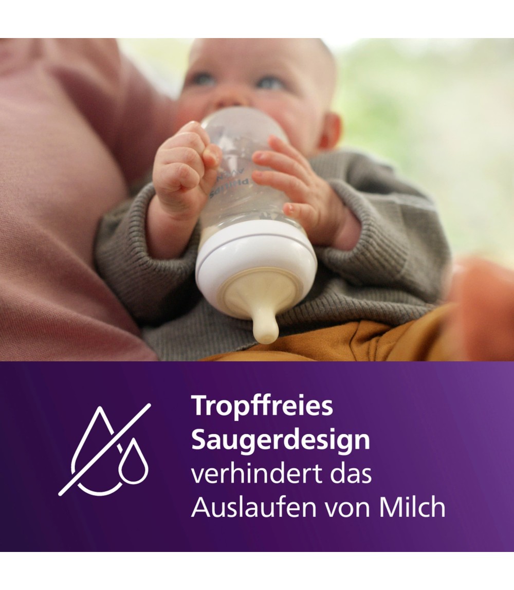 2er-Pack Natural Response Sauger, Silikon, Stufe 2, ab Geburt