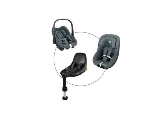 Babyschale Pebble S inkl. Kindersitz Pearl S und Isofix-Basis FamilyFix S