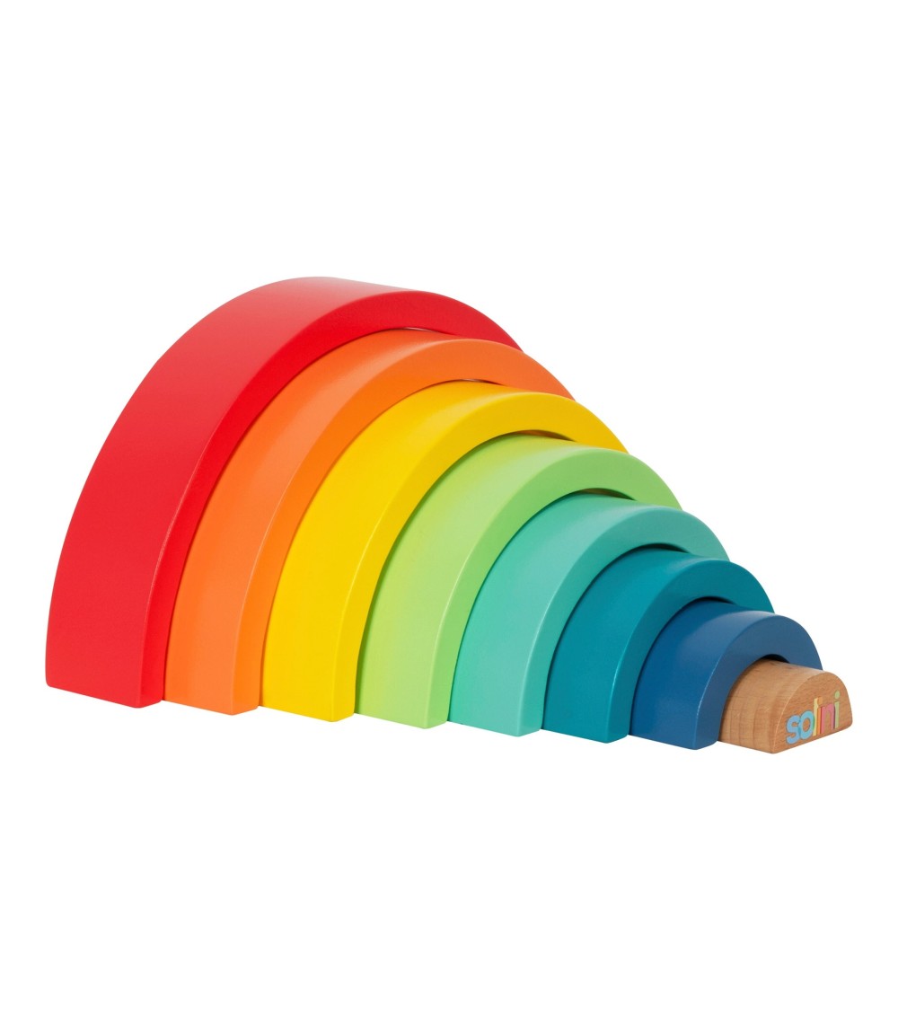 Holzbausteine Regenbogen