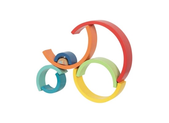 Holzbausteine Regenbogen