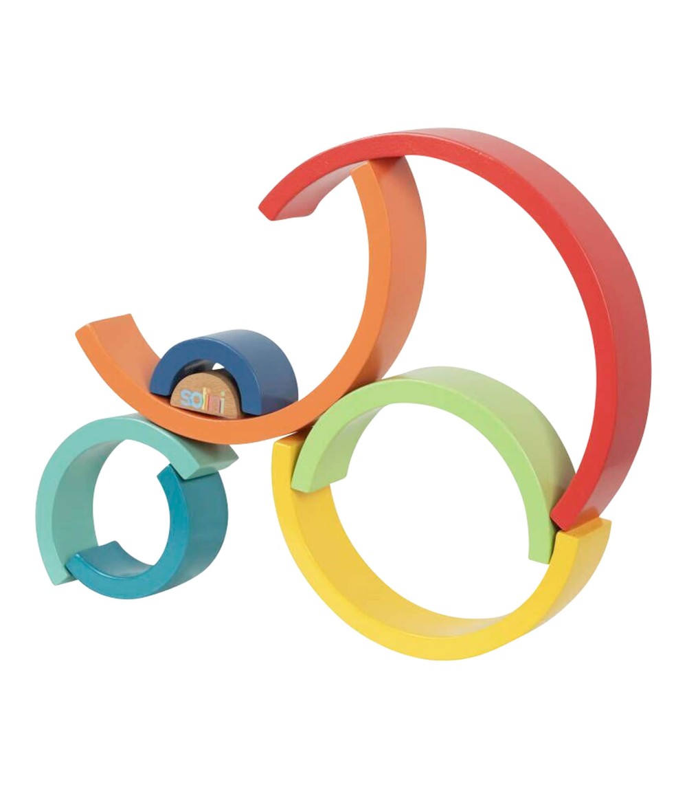 Holzbausteine Regenbogen