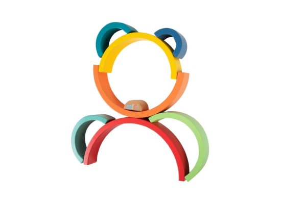 Holzbausteine Regenbogen