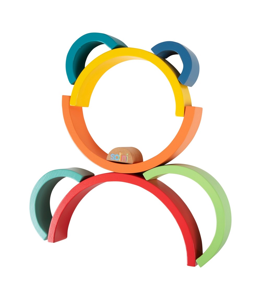 Holzbausteine Regenbogen