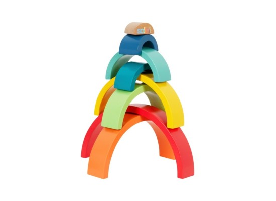 Holzbausteine Regenbogen