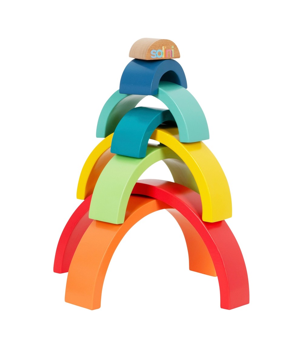 Holzbausteine Regenbogen