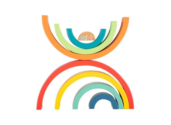 Holzbausteine Regenbogen