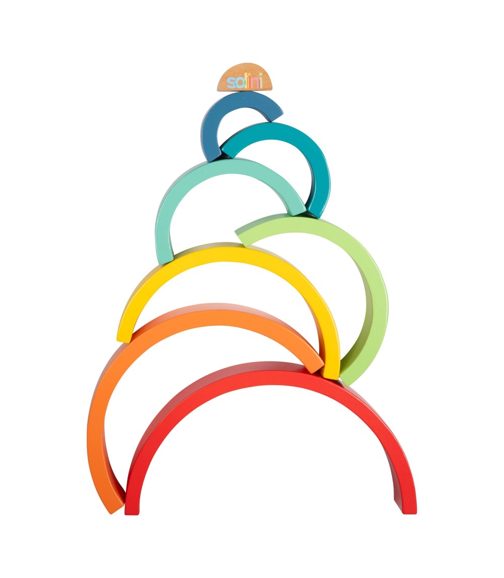 Holzbausteine Regenbogen