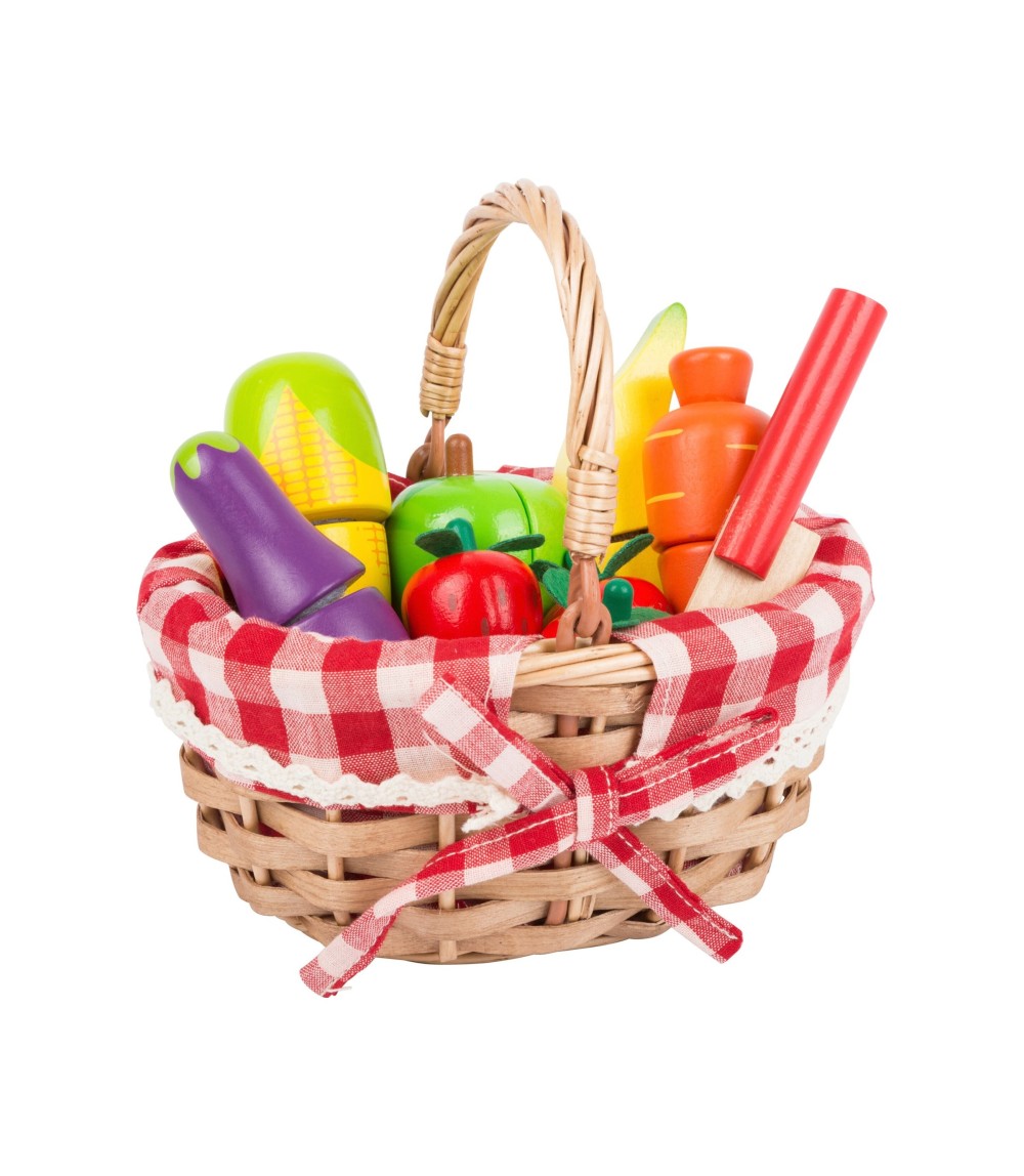 Einkaufskorb mit Schneide-Lebensmittel