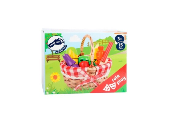 Einkaufskorb mit Schneide-Lebensmittel