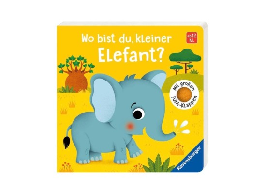 Pappbilderbuch Wo bist du kleiner Elefant?