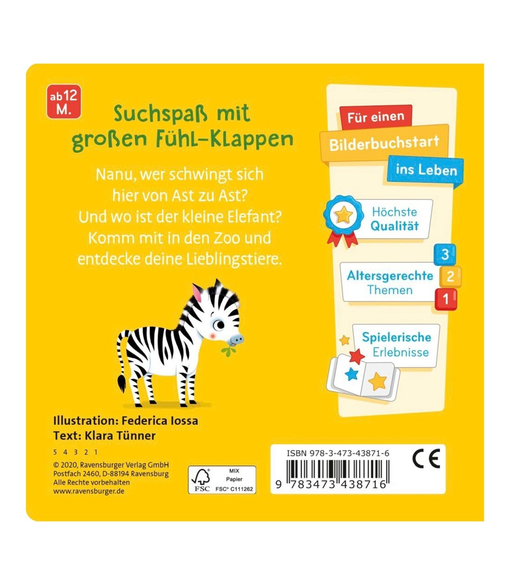 Pappbilderbuch Wo bist du kleiner Elefant?