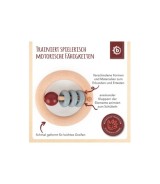 Holz Beißring mit Silikonball Rund - ab Geburt