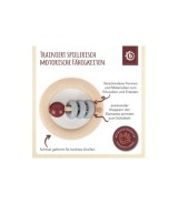 Holz Beißring mit Silikonball Rund - ab Geburt