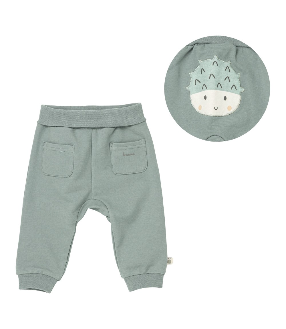 Jogginghose mit Po-Applikation Kastanie