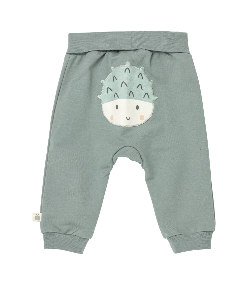 Jogginghose mit Po-Applikation Kastanie