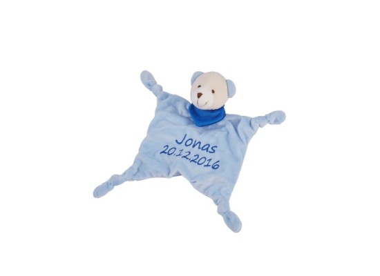 Schmusetuch mit Namen und Geburtsdatum